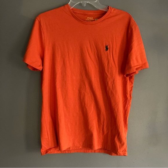 Polo Ralph Lauren Orange Cotton Crewneck T - Picture 1 of 3